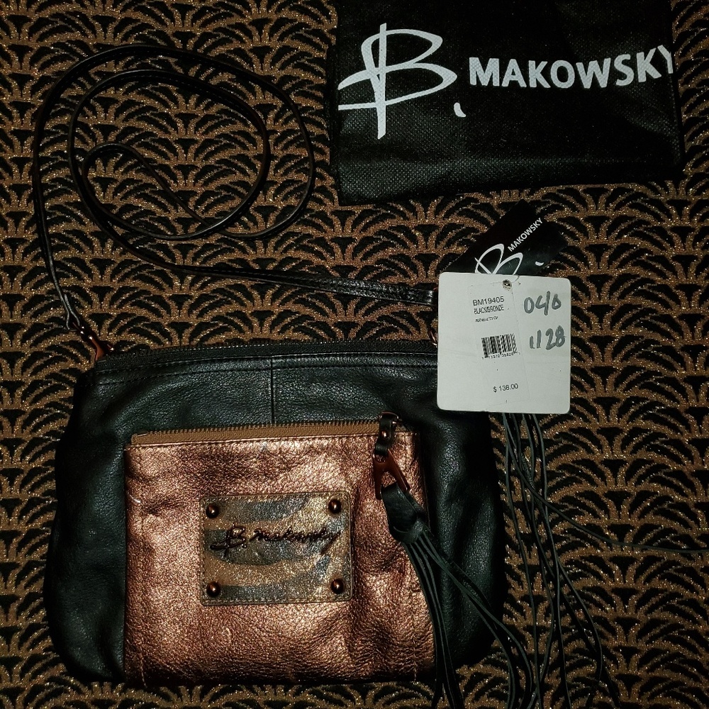 B. Makowsky leather crossbody bag